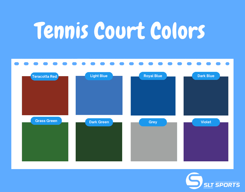 tennis court flooring color