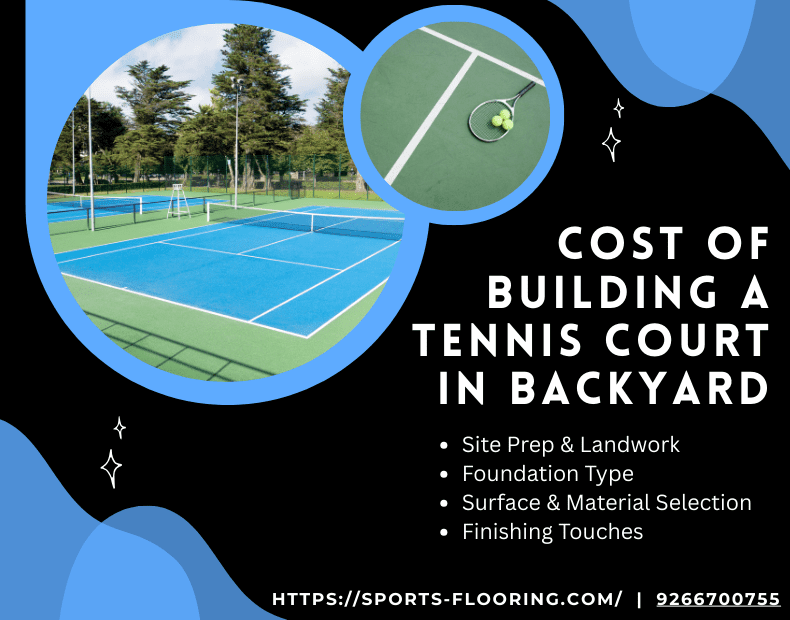 backyard tennis court cost