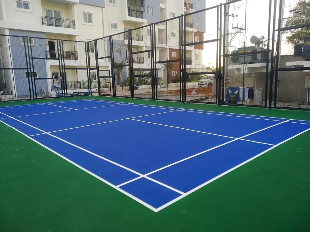 badminton court surface