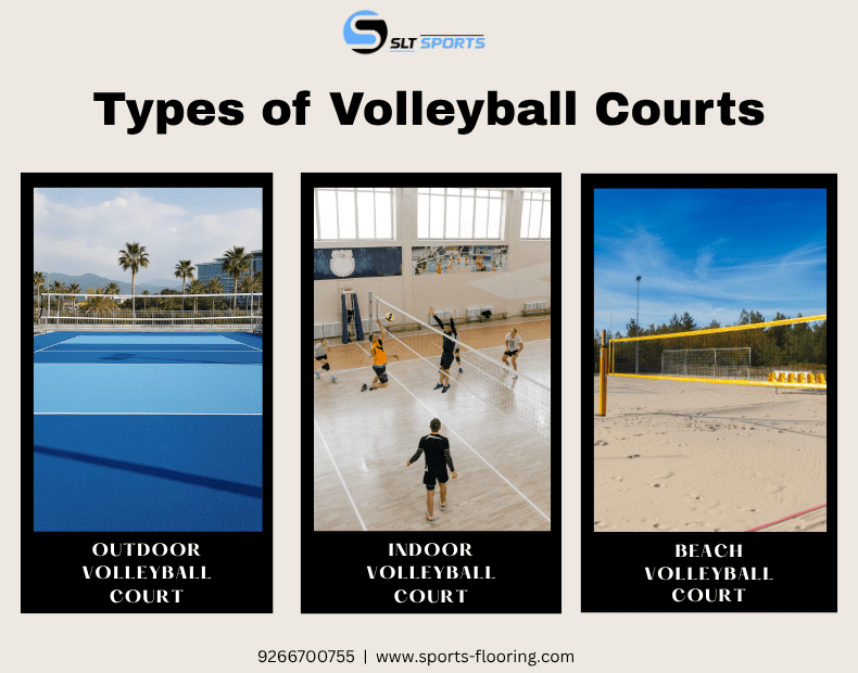types of volleyball court