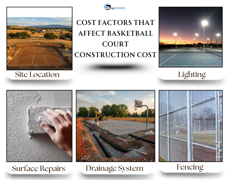 Cost factors that affect basketball court construction cost