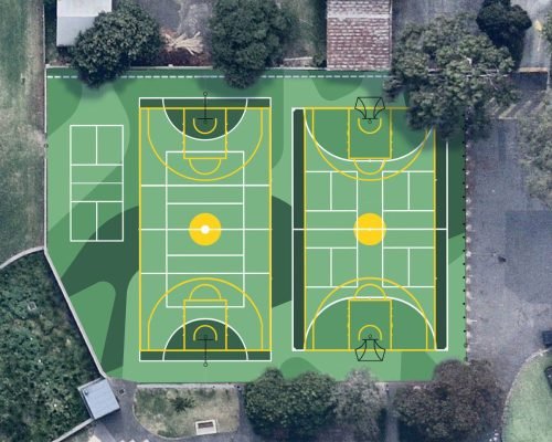 multipurpose court surface