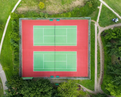 high quality tennis court